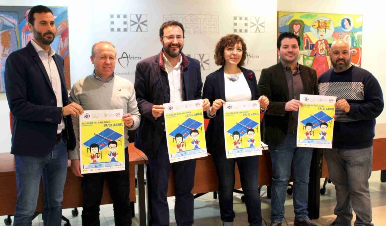 El pabellón Vicente Paniagua acoge entre el 19 y 21 de abril el Campeonato Nacional de Tenis de Mesa Escolar