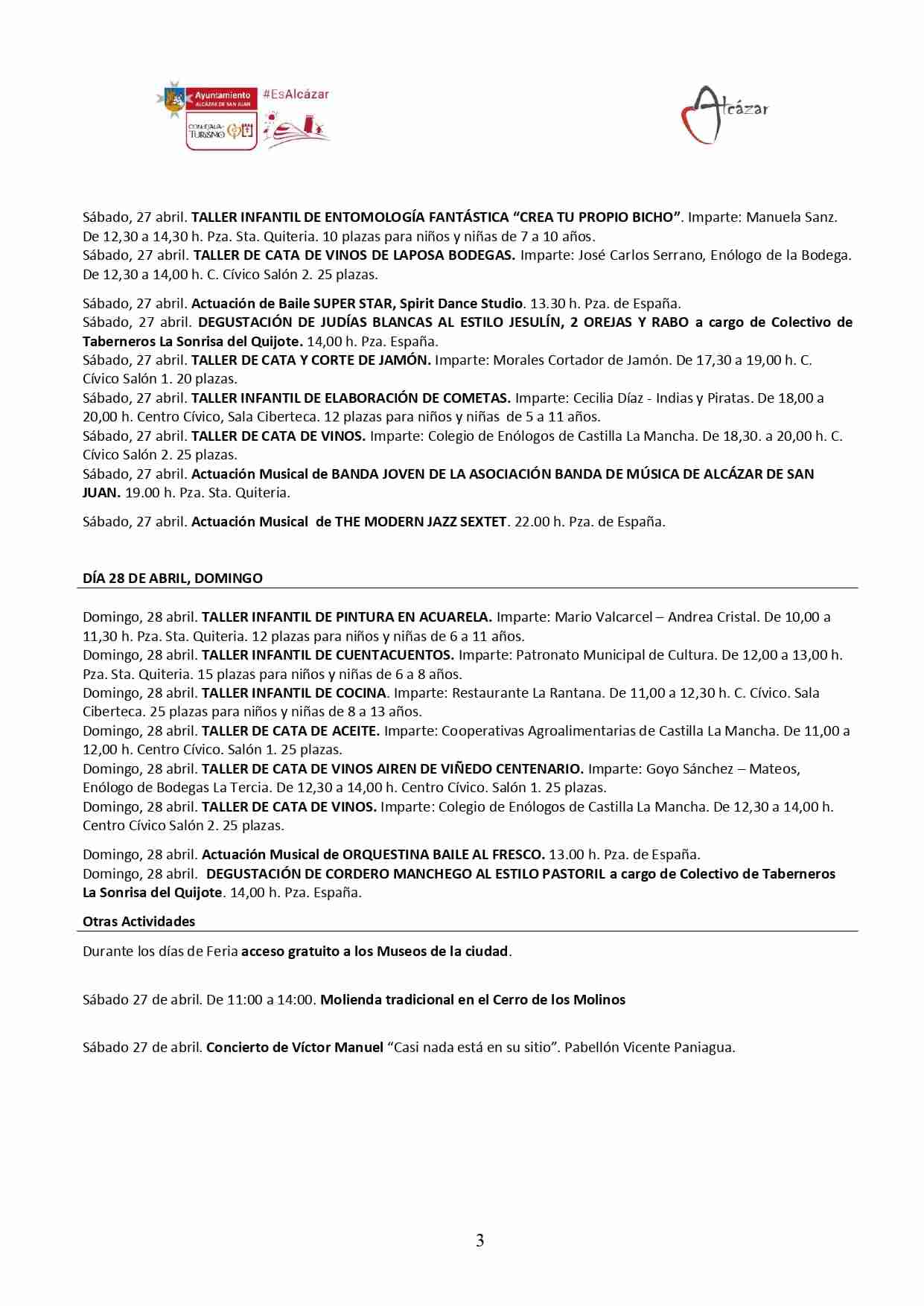 Presentada la programación de la Feria de los Sabores de la Tierra del Quijote 2