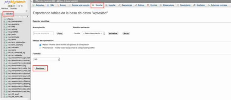 Cómo hacer un backup de la base de datos de WordPress
