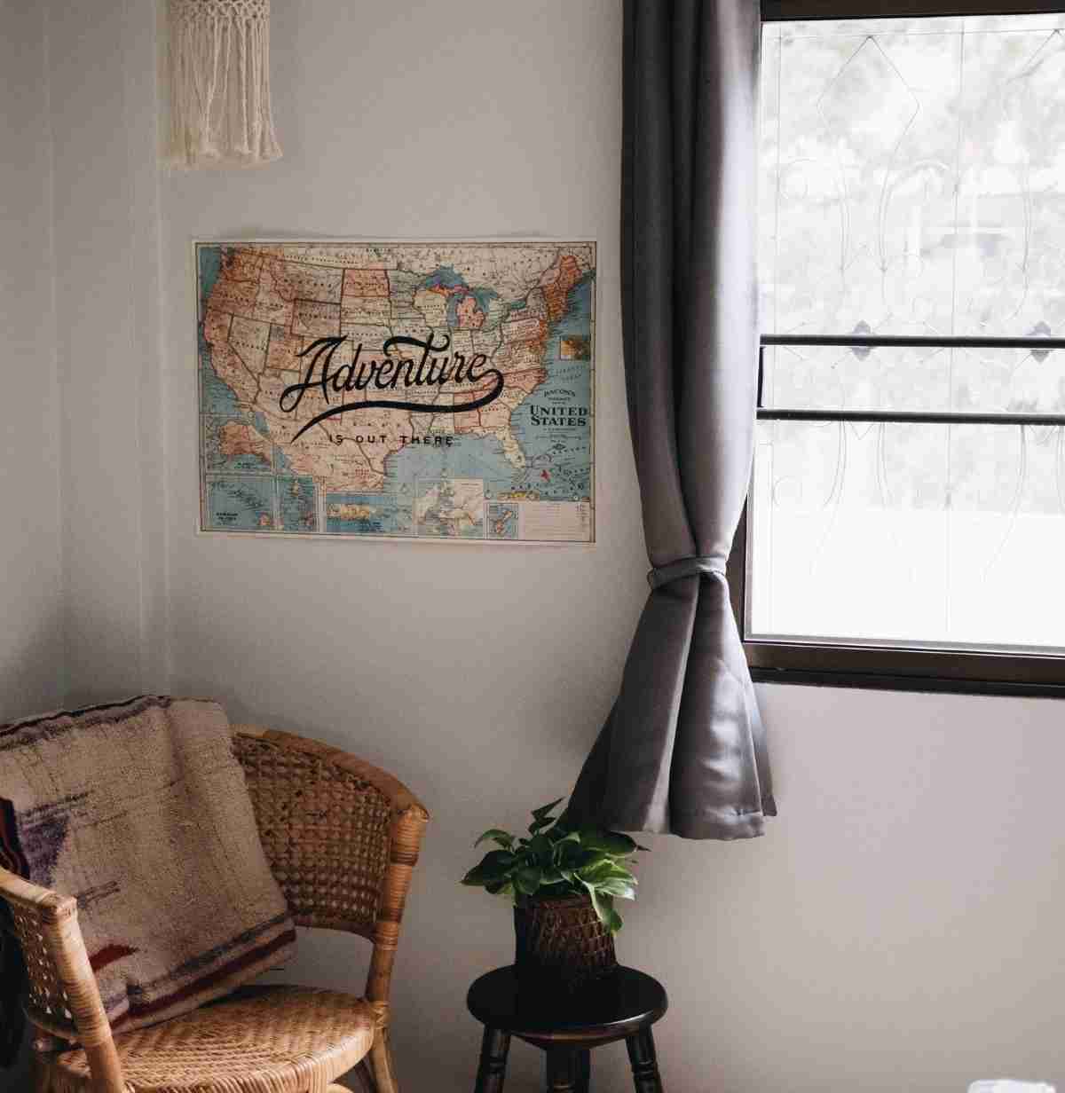 Decorar una pared con mapas llenos de colorido que se verá genial 6 Decorar una pared con mapas llenos de colorido que se verá genial 6