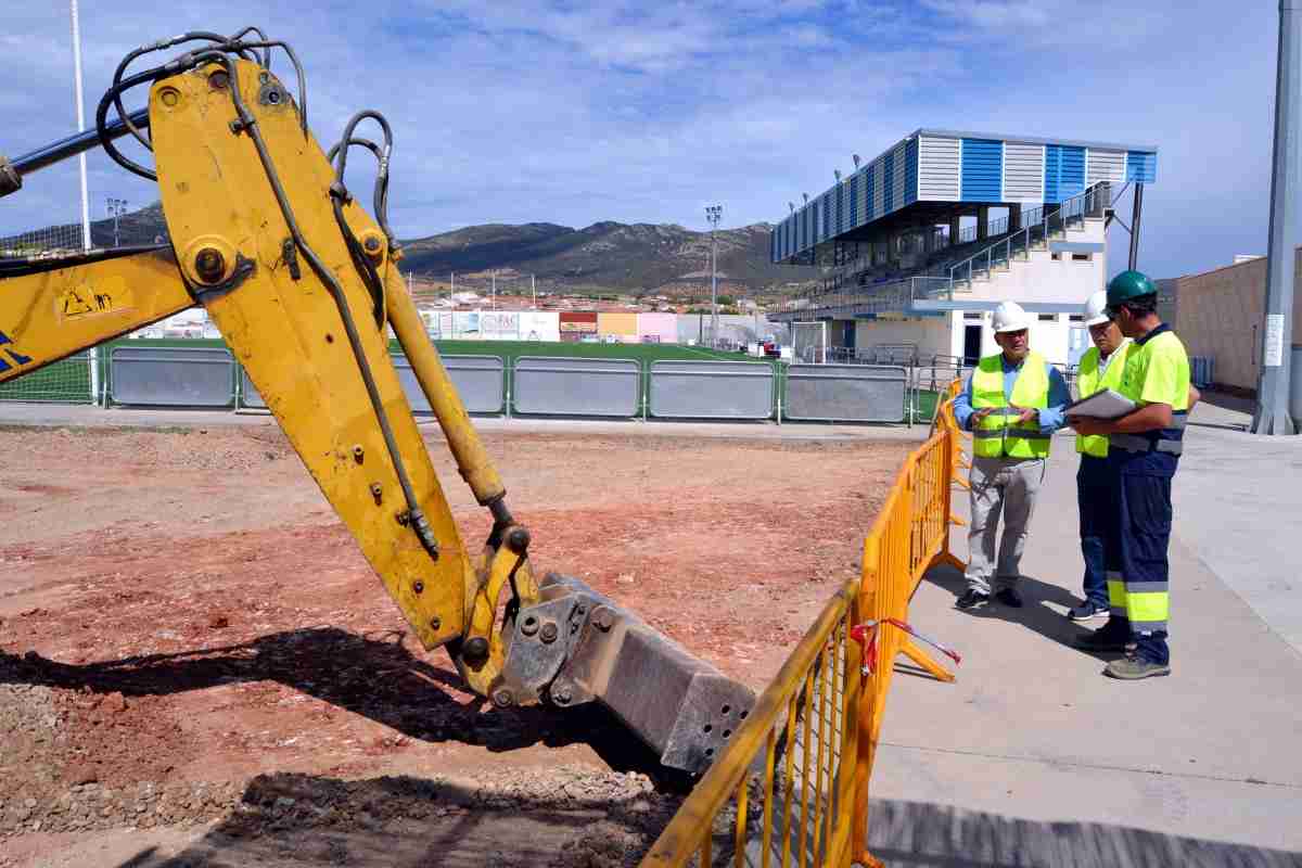 Obras en el Campo de Fútbol de Villarrubia de los Ojos para adecuarlo a la normativa de 2ª División B concluirán el 20 de agosto 1