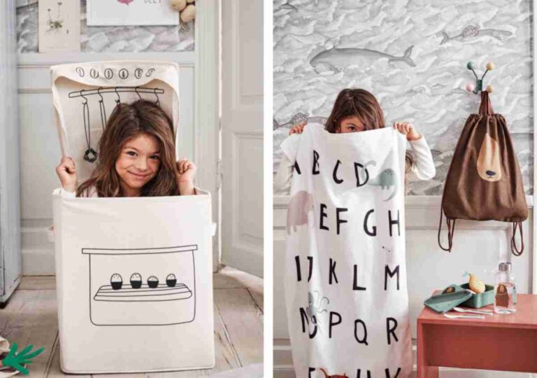 Cestas de H&M para dormitorios infantiles de orden y diversión