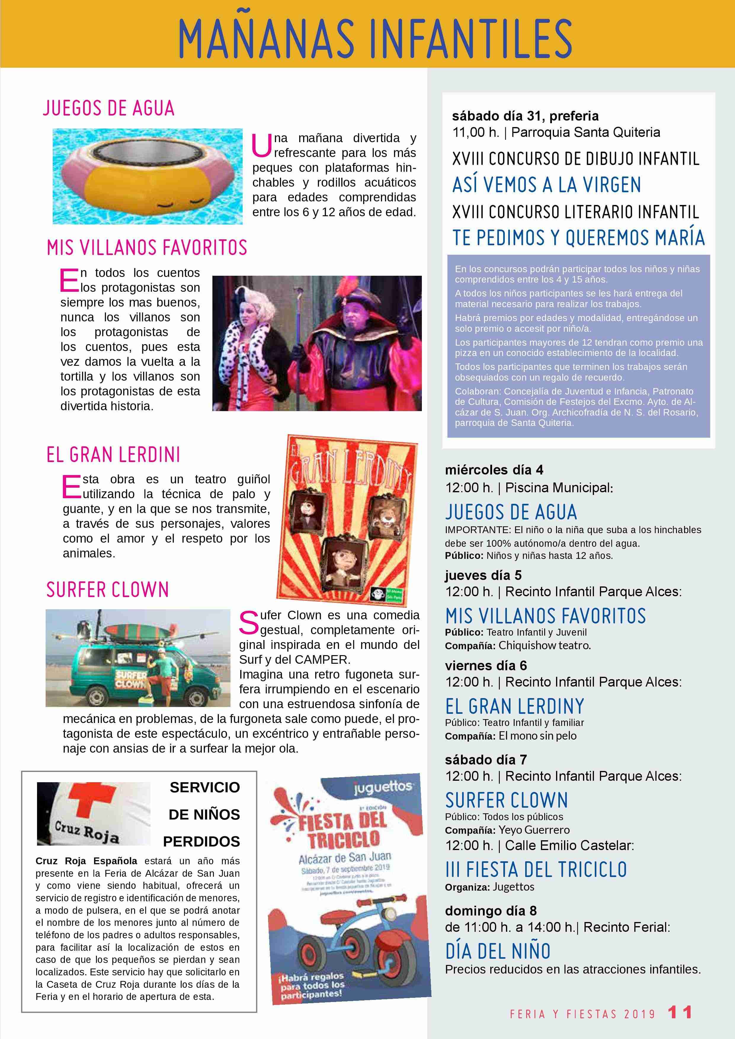 Libro de la programación de Feria y Fiestas 2019 de Alcázar de San Juan 11