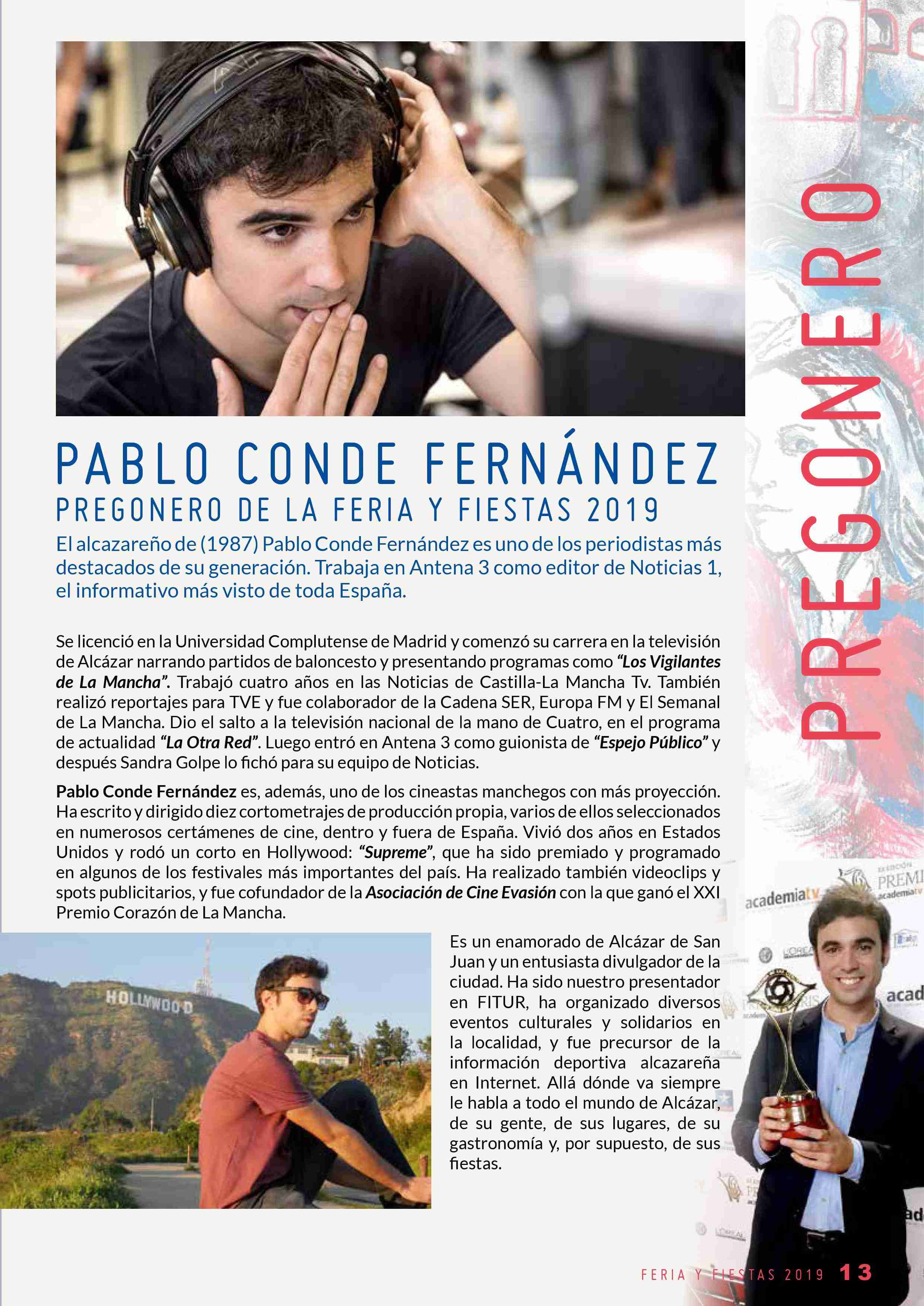 Libro de la programación de Feria y Fiestas 2019 de Alcázar de San Juan 13