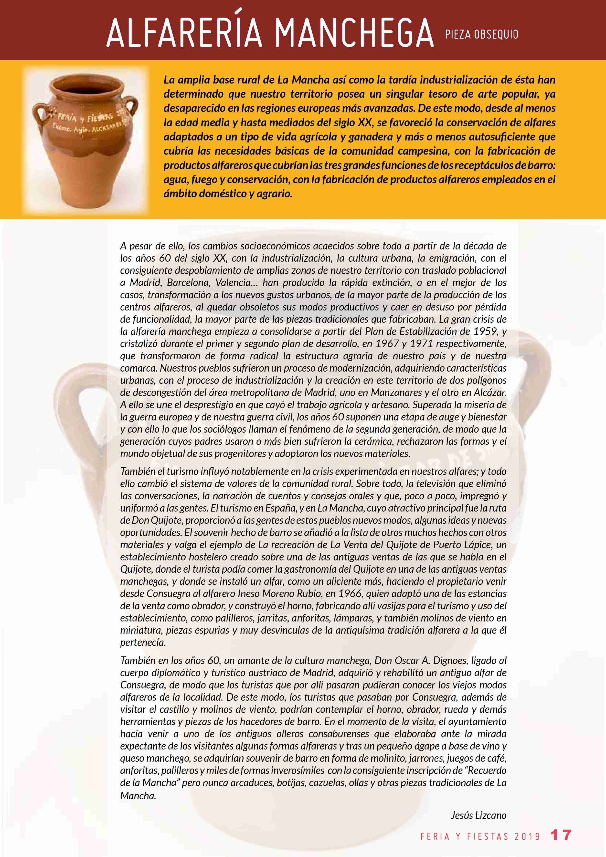 Libro de la programación de Feria y Fiestas 2019 de Alcázar de San Juan 17