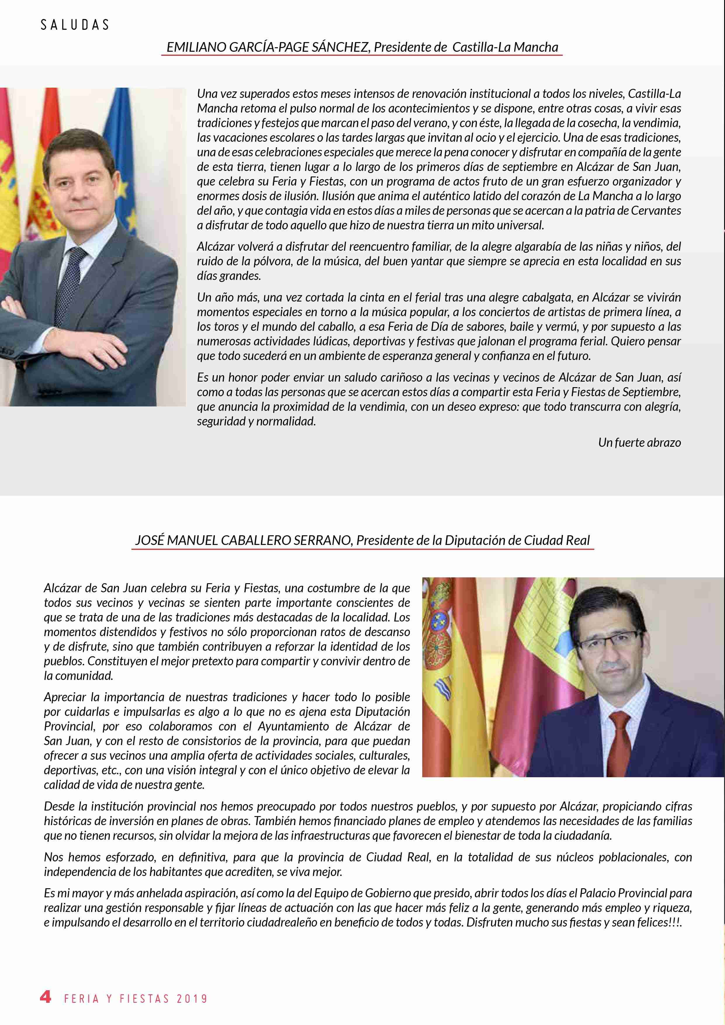 Libro de la programación de Feria y Fiestas 2019 de Alcázar de San Juan 4