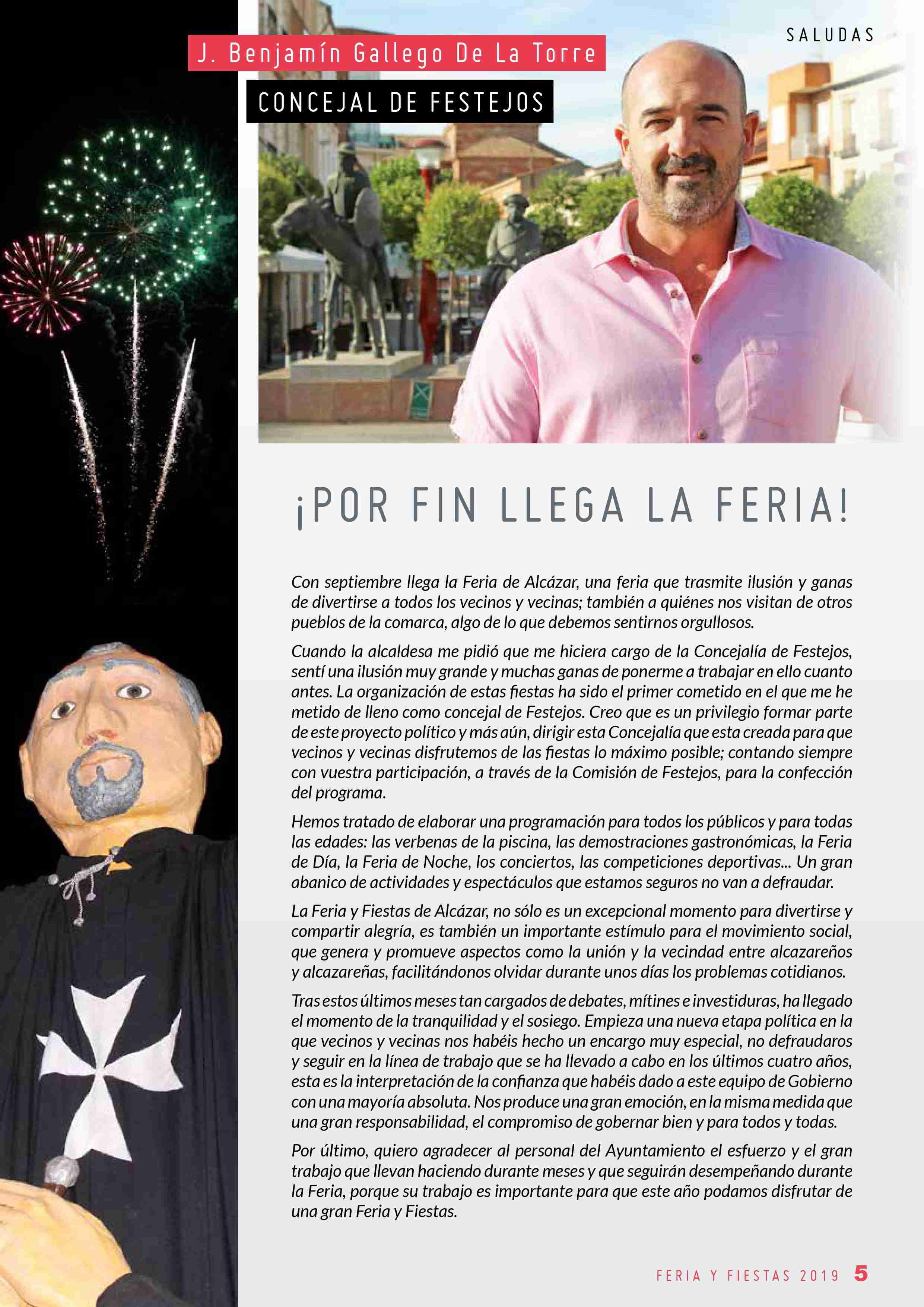 Libro de la programación de Feria y Fiestas 2019 de Alcázar de San Juan 5