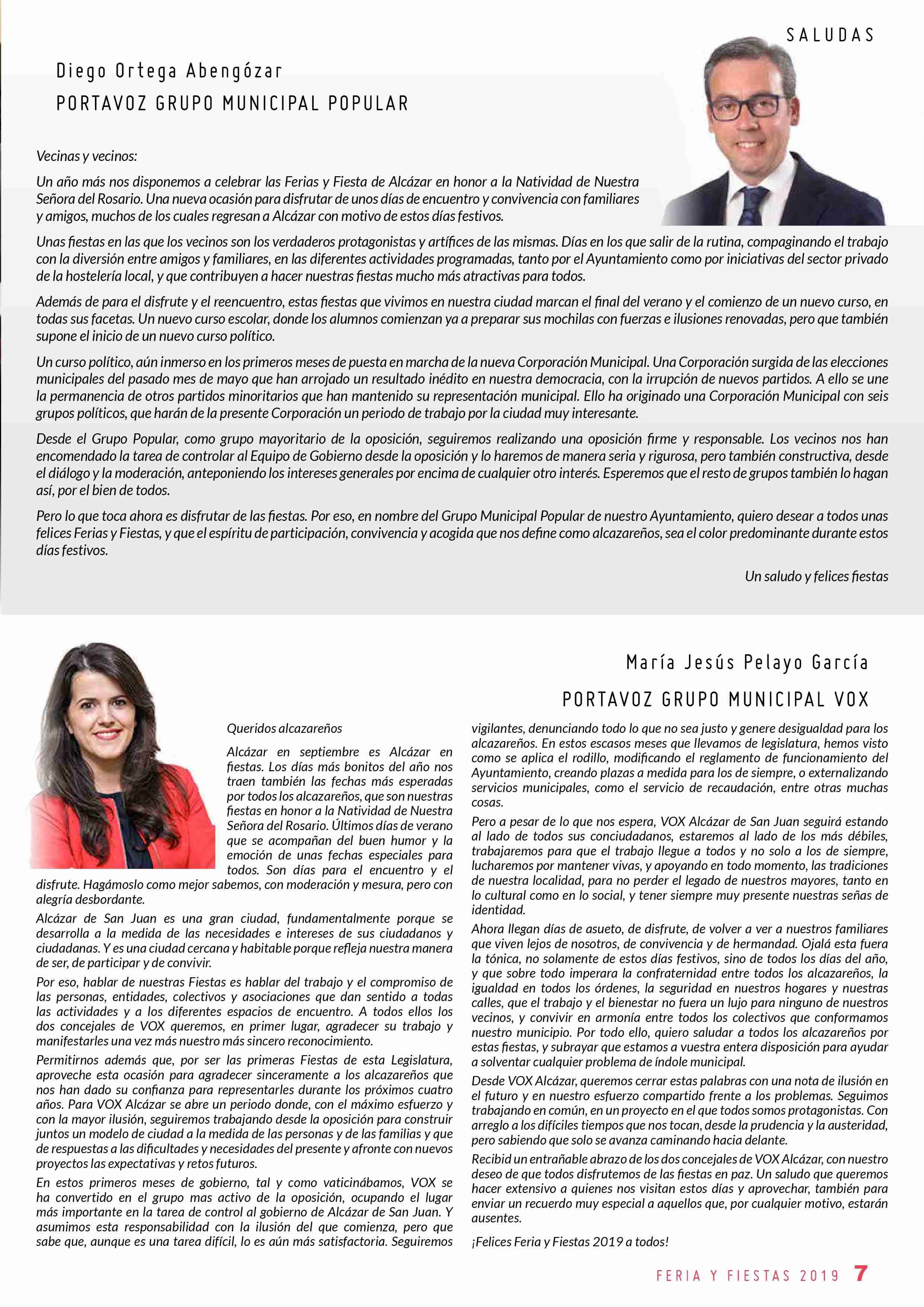 Libro de la programación de Feria y Fiestas 2019 de Alcázar de San Juan 7