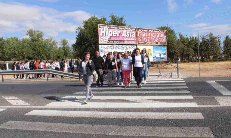Alcázar mejora el acceso al centro de secundaria EFA Gamonal con un paso de peatones