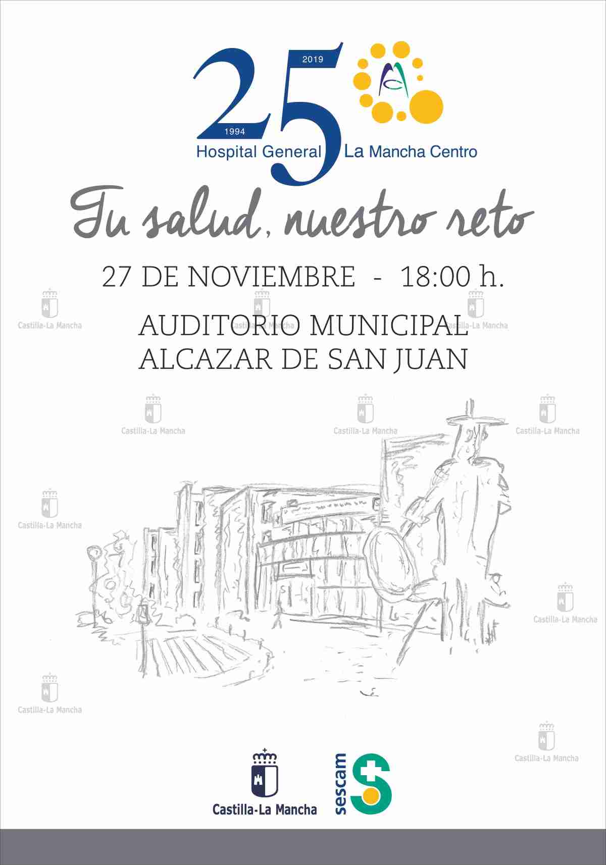 XXV Aniversario del Hospital Mancha Centro este 27 de noviembre se celebrará con un acto 1 xxv aniversario hospital mancha centro