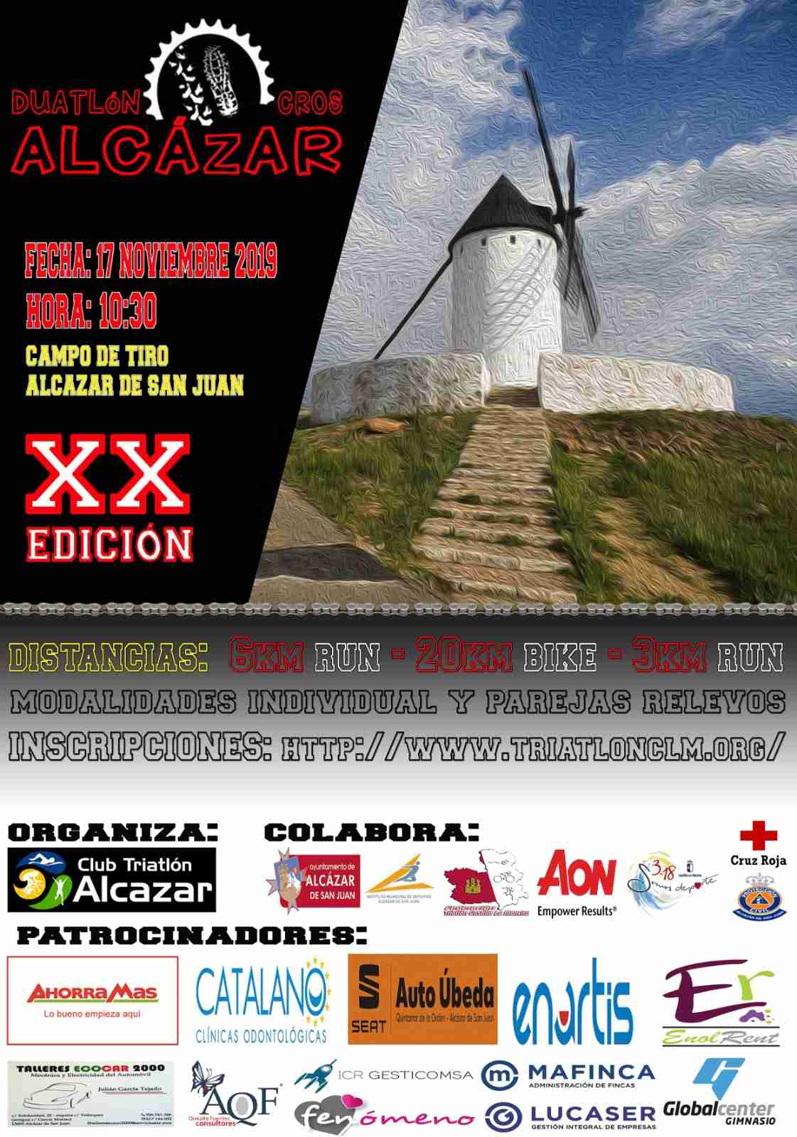 El XX Duatlón de Alcázar se celebrará el 17 de noviembre 1