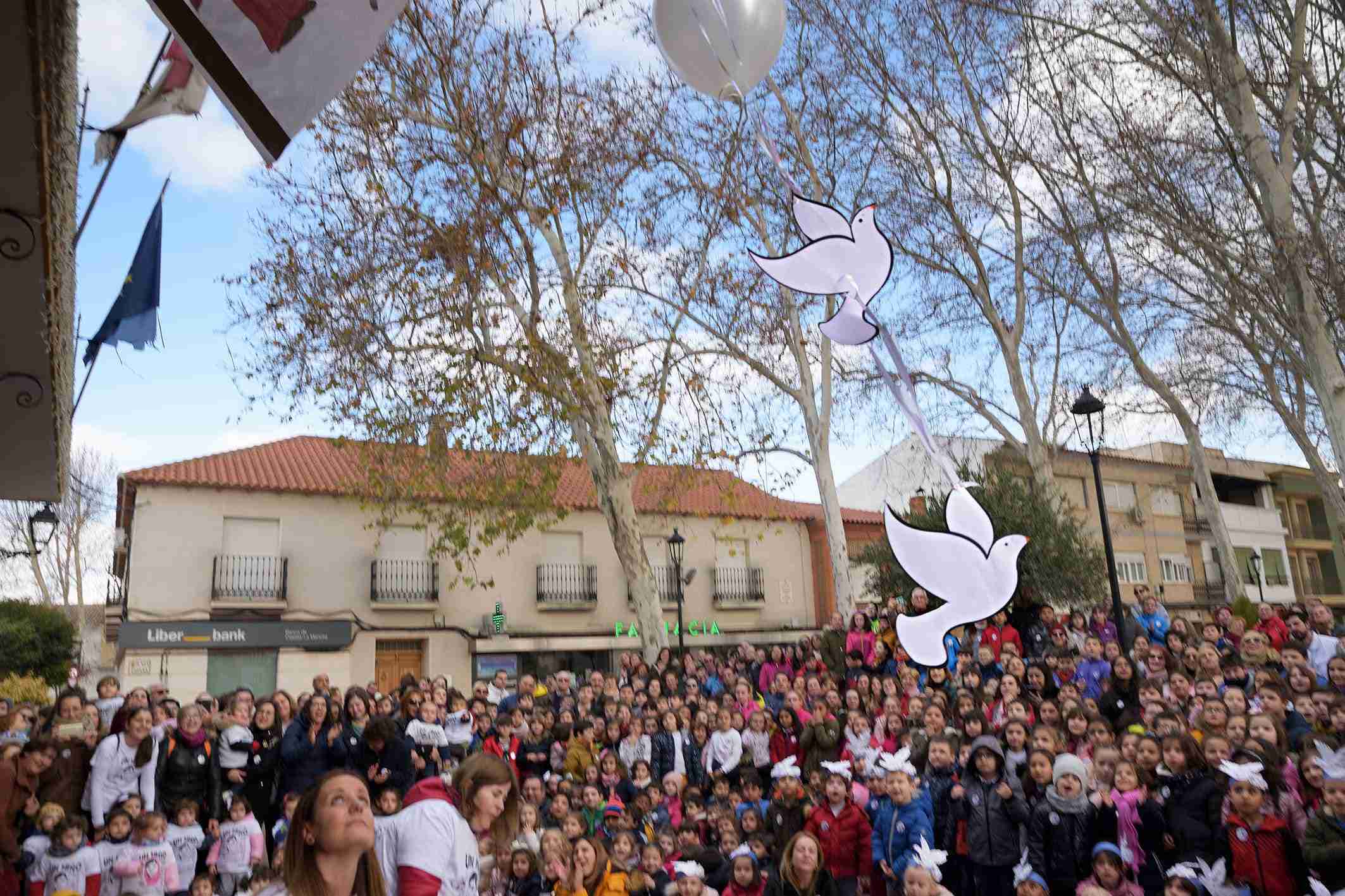 Los centros educativos de Argamasilla de Alba enarbolan la bandera de Malala por el derecho a la educación 1