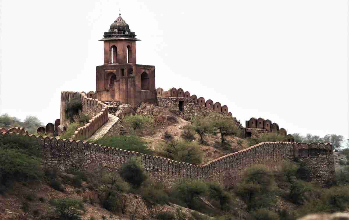 Ciudad fortificada de Jaipur en Rajastán India 7 vista del fuerte amber en jaipur india