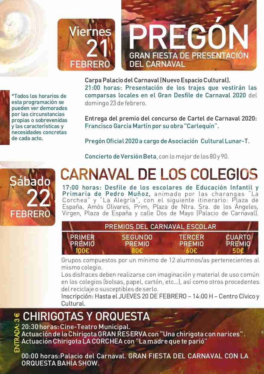 Pedro Muñoz presenta su programación para Carnaval 2020 1