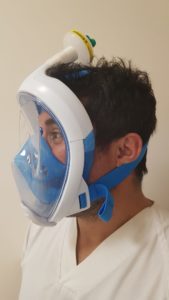 Máscara integral de snorkel para ayudar a los sanitarios a salvar vidas 1