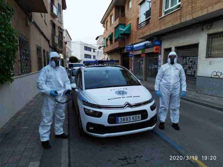 La Policía Local de Alcázar participa en apoyo de servicios del personal sanitario