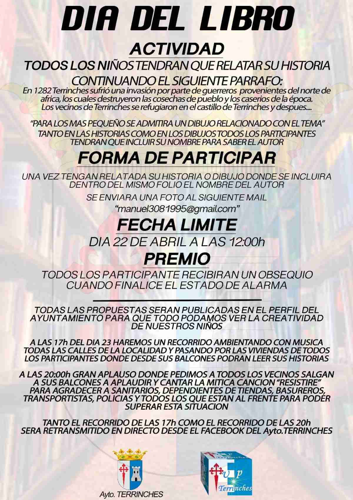 Terrinches organiza actividades virtuales para celebrar el Día del Libro y San Marcos 1 actividades dia del libro en terrinches ciudad real