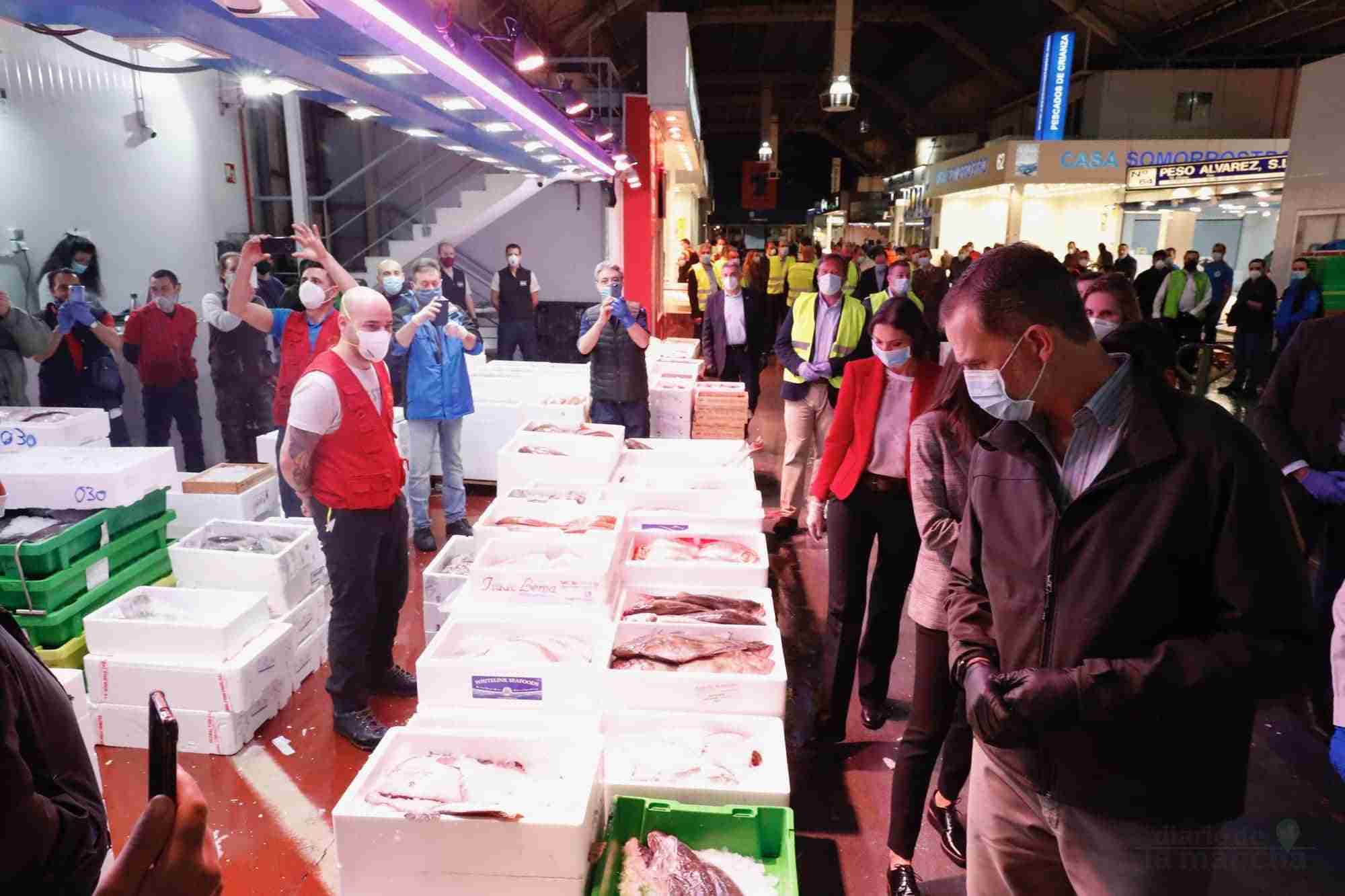Mercamadrid recibe la visita de los Reyes de España durante la madrugada 3