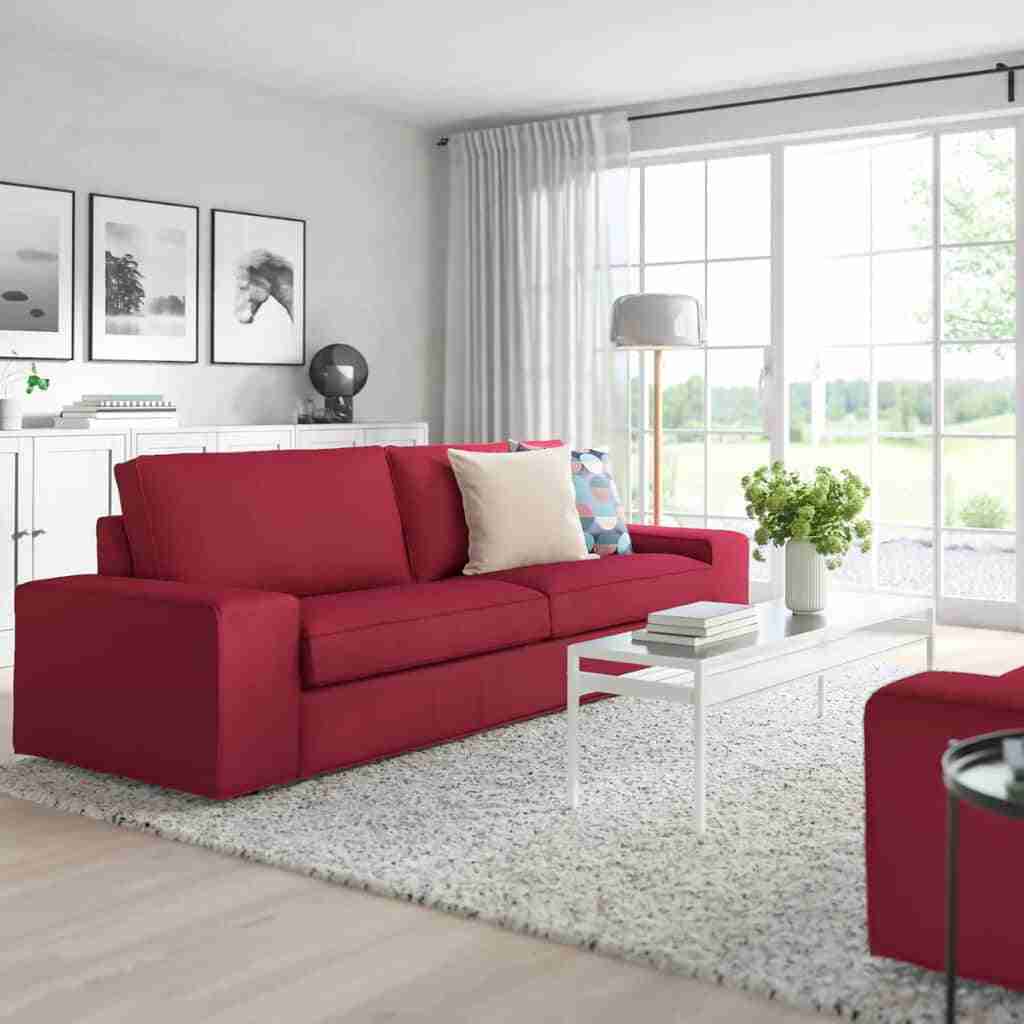 Un colorido sofá de 3 plazas de Ikea para tu salón