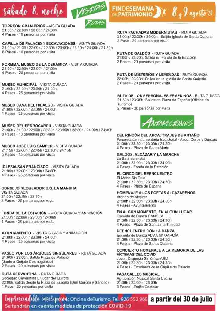 El Fin de Semana del Patrimonio incentiva las visitas guiadas a exteriores del rico patrimonio cultural y natural de Alcázar 1