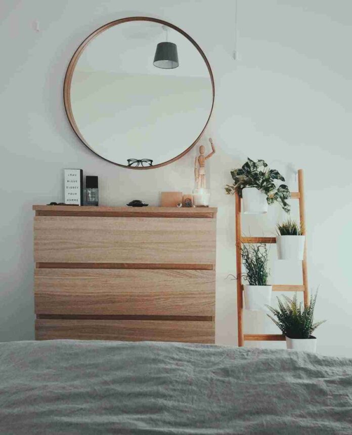 decoracion con espejos redondos