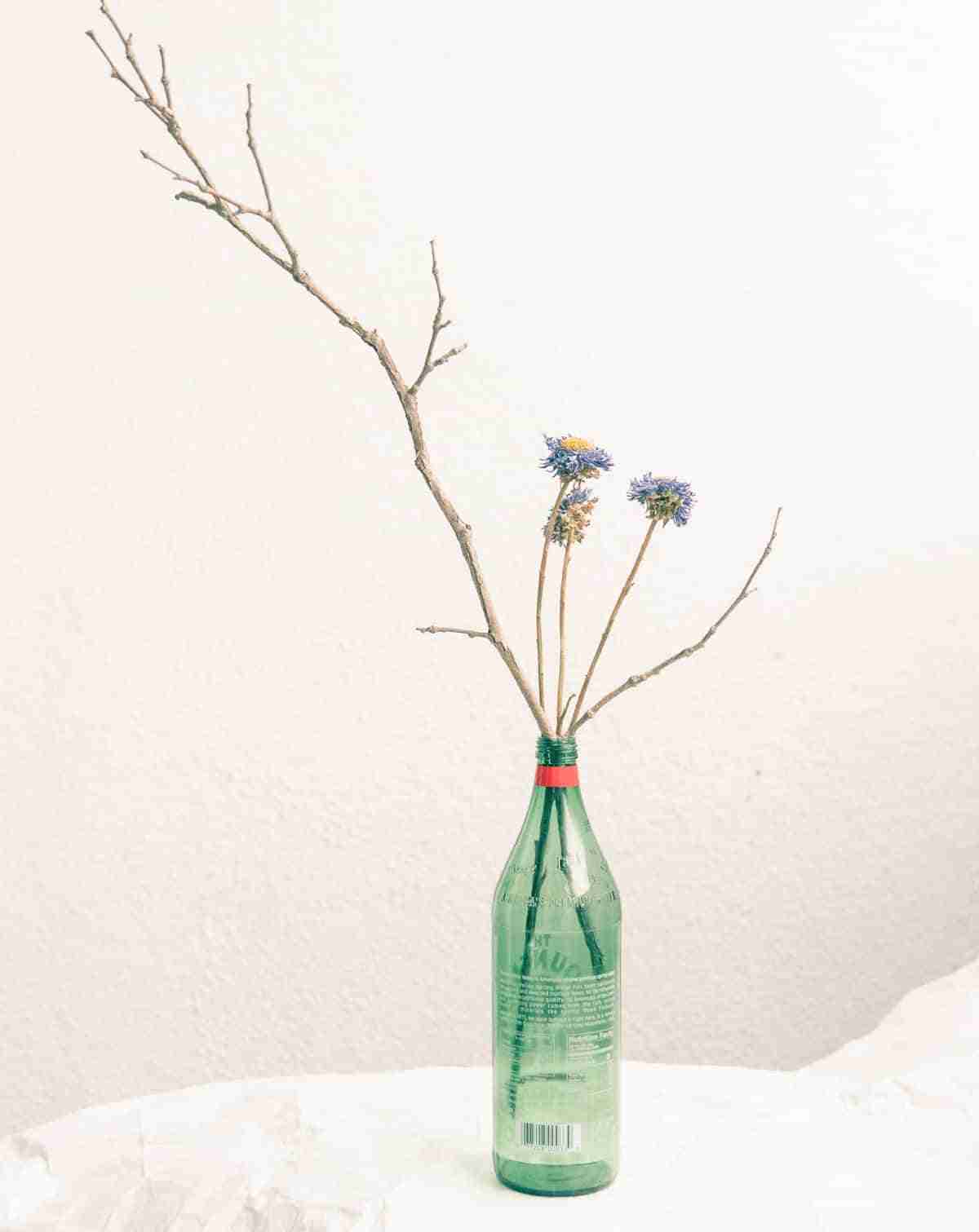 botellas recicladas para flores