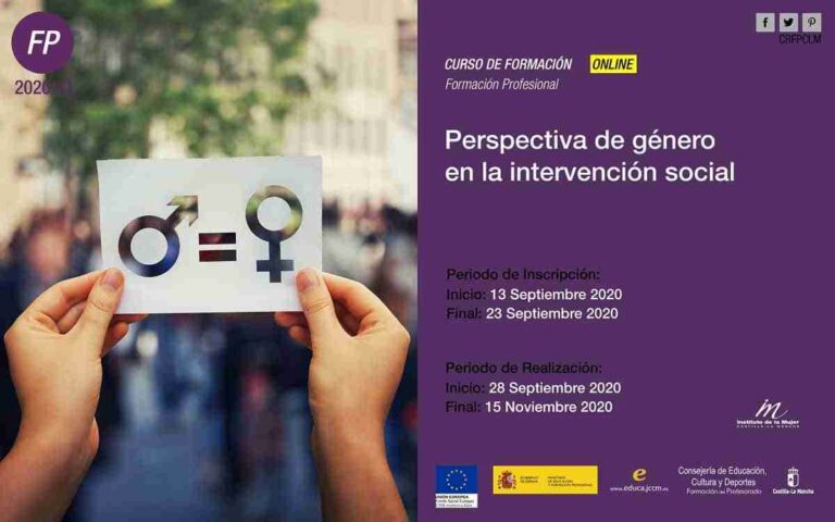 Las delegaciones de las consejerías de Igualdad y Educación promueven el curso on–line “Perspectiva de género en la intervención social”