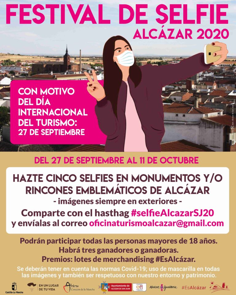 Convocado el I Festival Selfie Alcázar 2020 con motivo del Día Internacional del Turismo