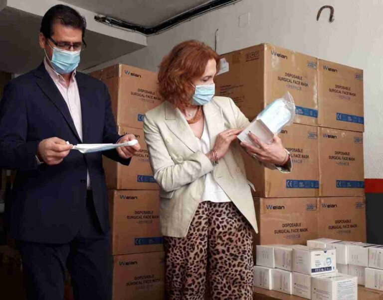La Subdelegación de Ciudad Real repartió un nuevo lote de 156.000 mascarillas a entidades sociales y locales