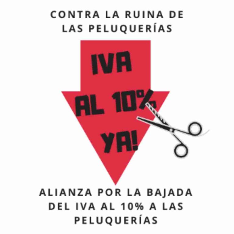 Peluquerías de Toledo exigen bajada del IVA al 10%