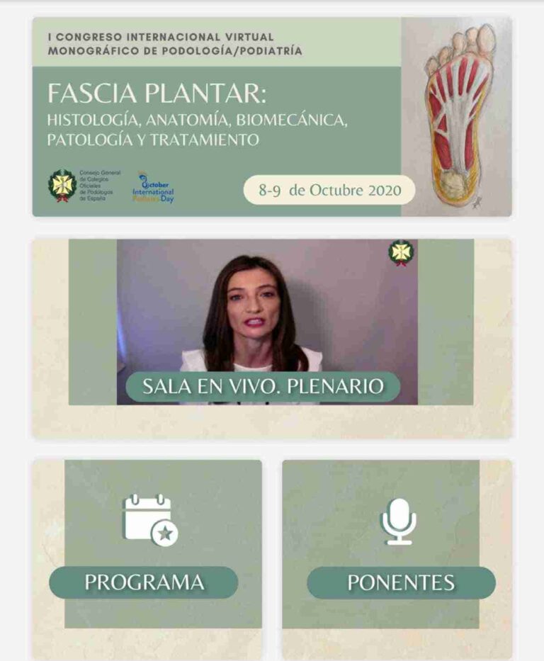 I Congreso Internacional Virtual Monográfico de Podología/Podiatría hoy y mañana