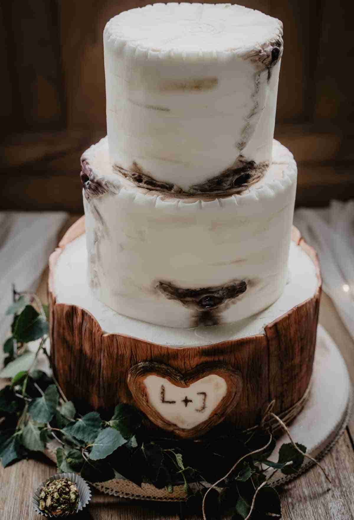 pasteles de boda para otono