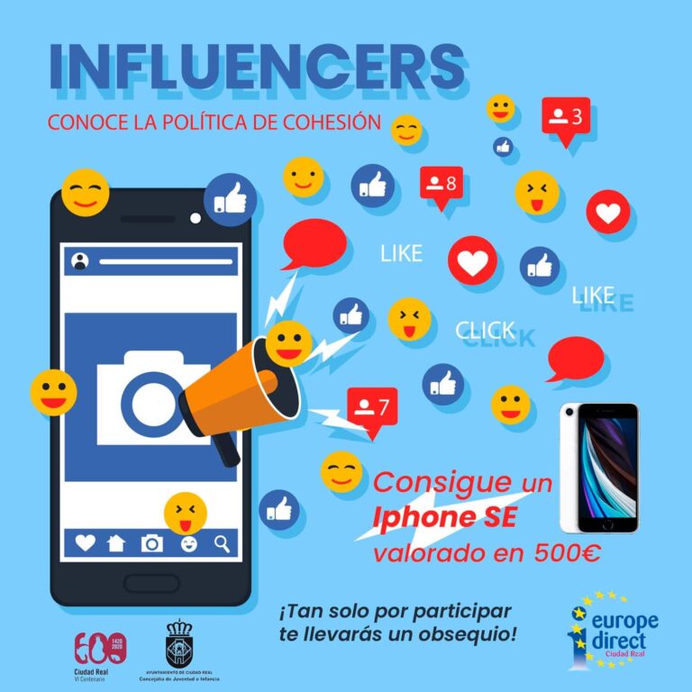 Juventud y Europe Direct convocan el I concurso “inflUEncer” sobre la política de cohesión europea