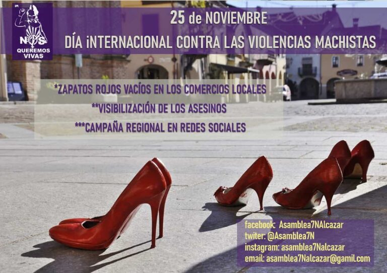 25 noviembre, la asamblea feminista 7n alcazar contra las violencias machistas