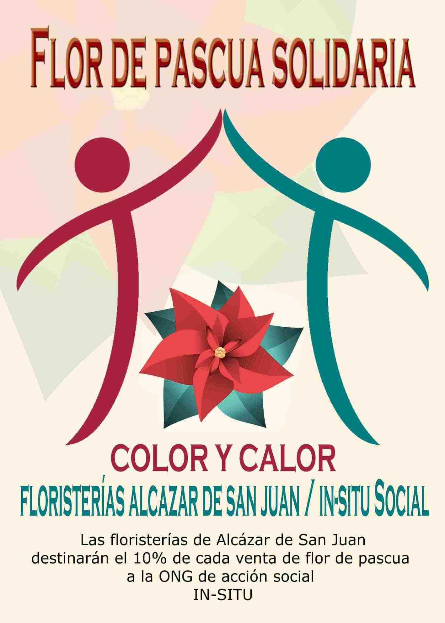 Campaña navideña “Color y Calor, una Flor de pascua solidaria” las floristerías de Alcázar 1