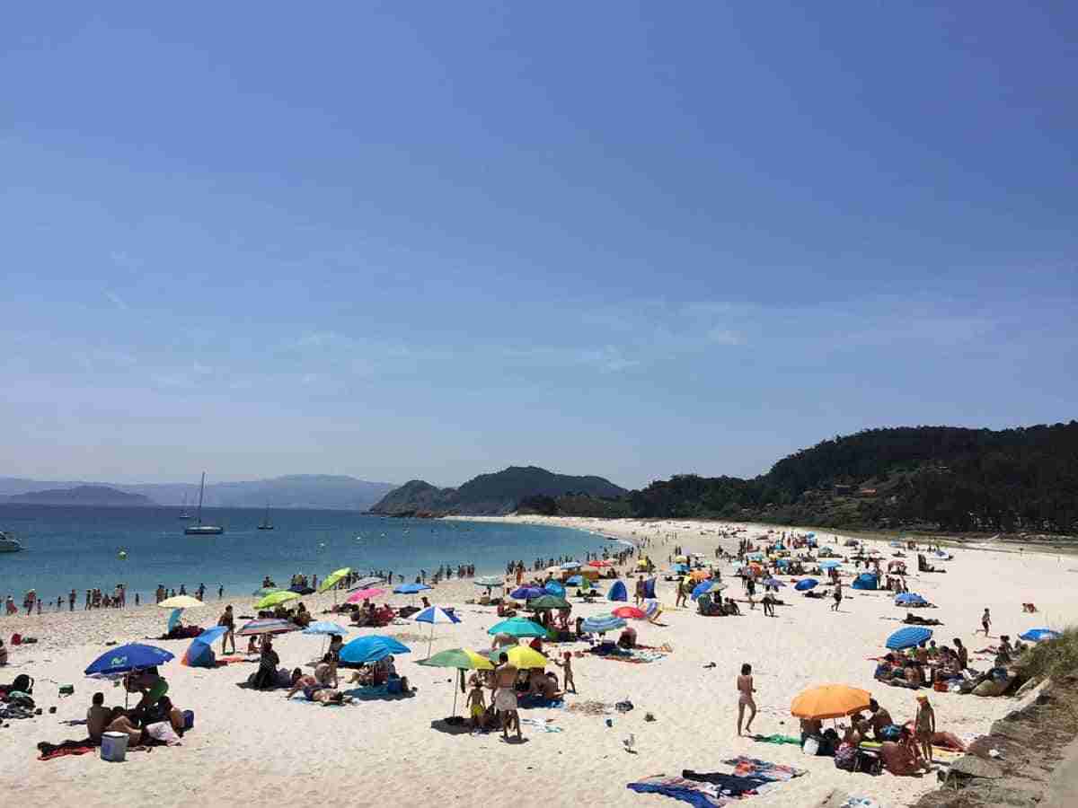 playas de las islas cies verano