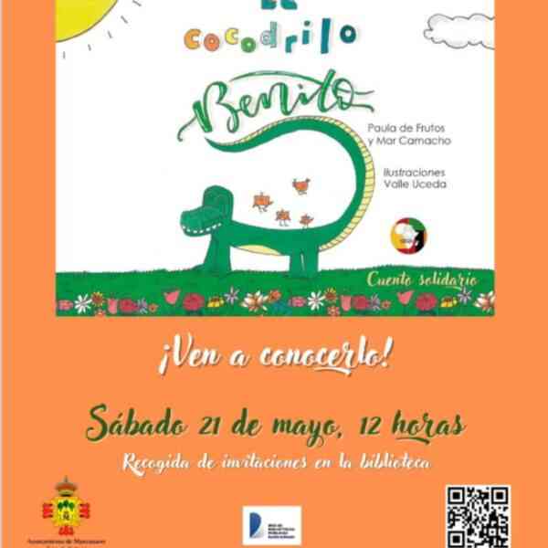 “El cocodrilo Benito” para público familiar este 21 de mayo en la Biblioteca Municipal de Manzanares ¡recoge tu invitación!