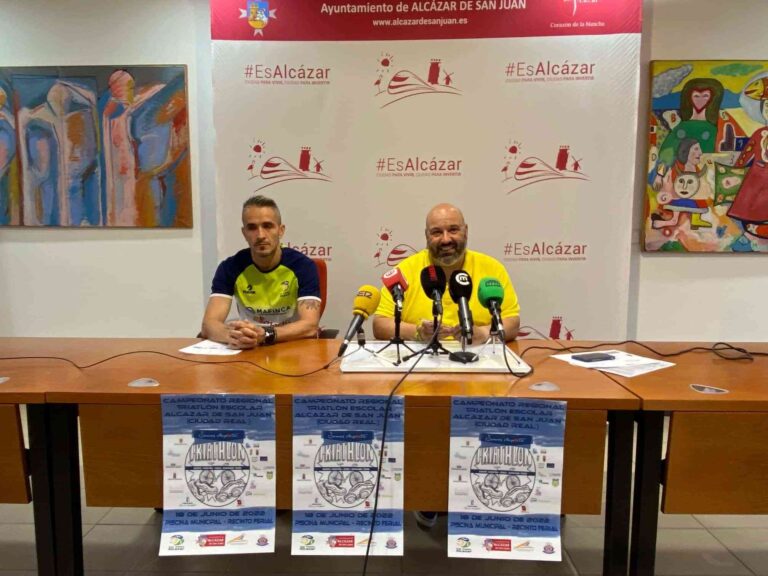 Alcázar de San Juan será la sede de celebración del Campeonato regional de Triatlón escolar el 18 de junio
