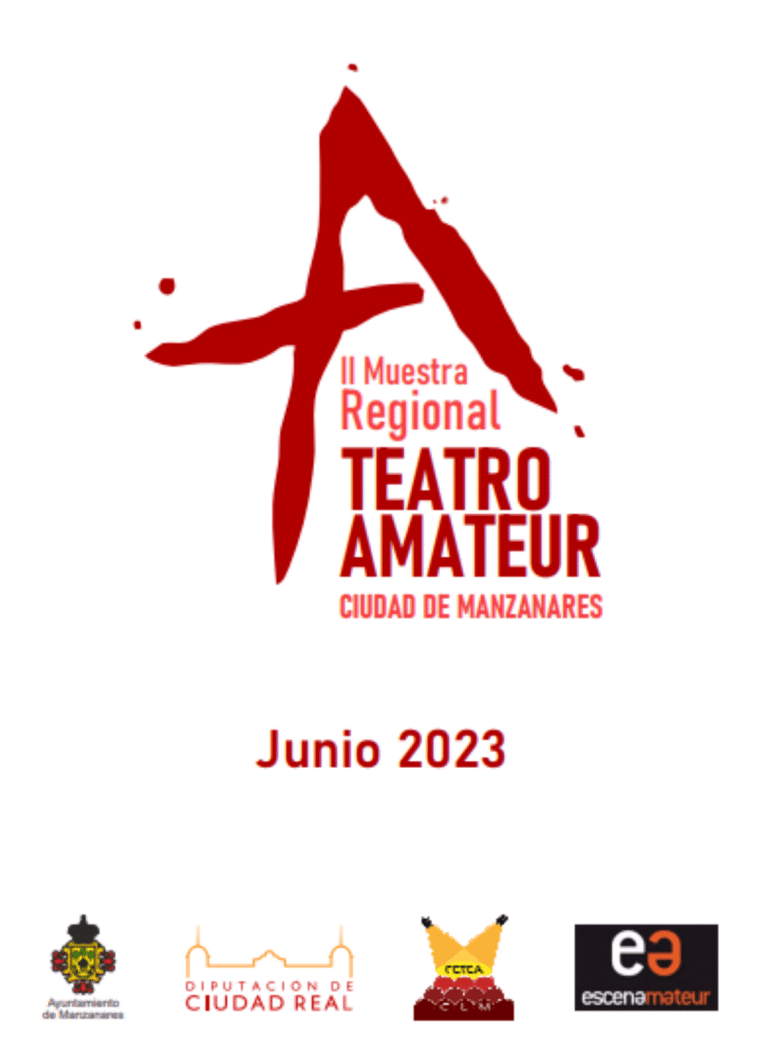II Muestra Regional de Teatro Aficionado “Ciudad de Manzanares” 2023 que se realizará en el Gran Teatro de la localidad