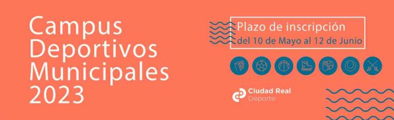 Aún puedes inscribirte en los Campus Deportivos Municipales de Ciudad Real hasta el 12 de junio o hasta completar plazas