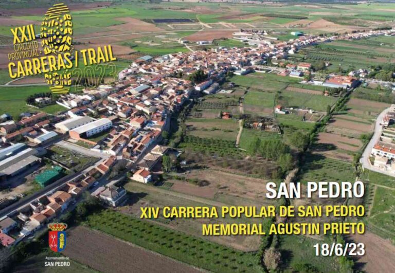 XIV Carrera Popular de San Pedro Memorial Agustín Prieto el 18 de junio en San Pedro del Circuito Popular de Carreras Trail de Albaceete
