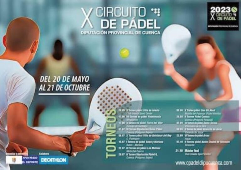 VII Torneo Padelmania del X Circuito de Pádel de la Diputación de Cuenca el 3 y 4 de junio en Minglanilla