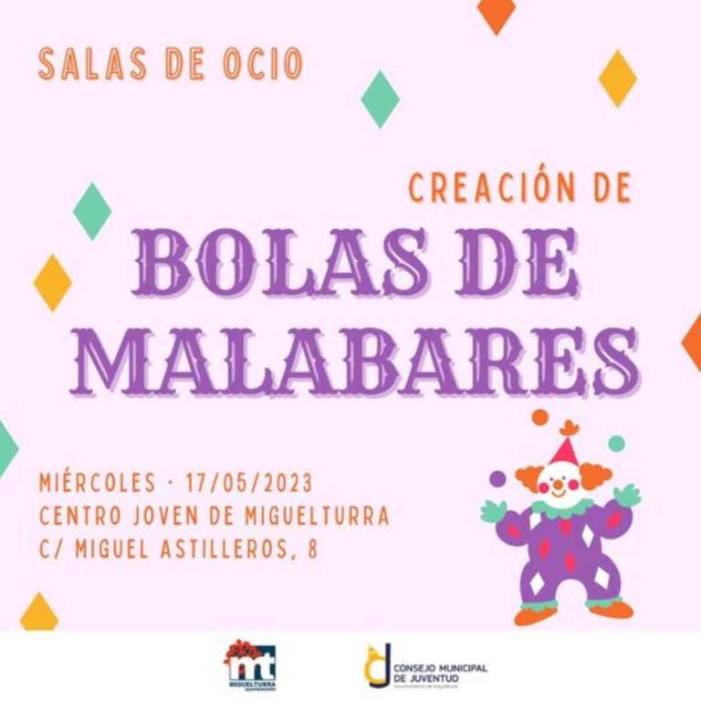 Creación de bolas de malabares mañana en las salas de ocio del Centro Joven de Miguelturra de 16:30 a 19:30 horas