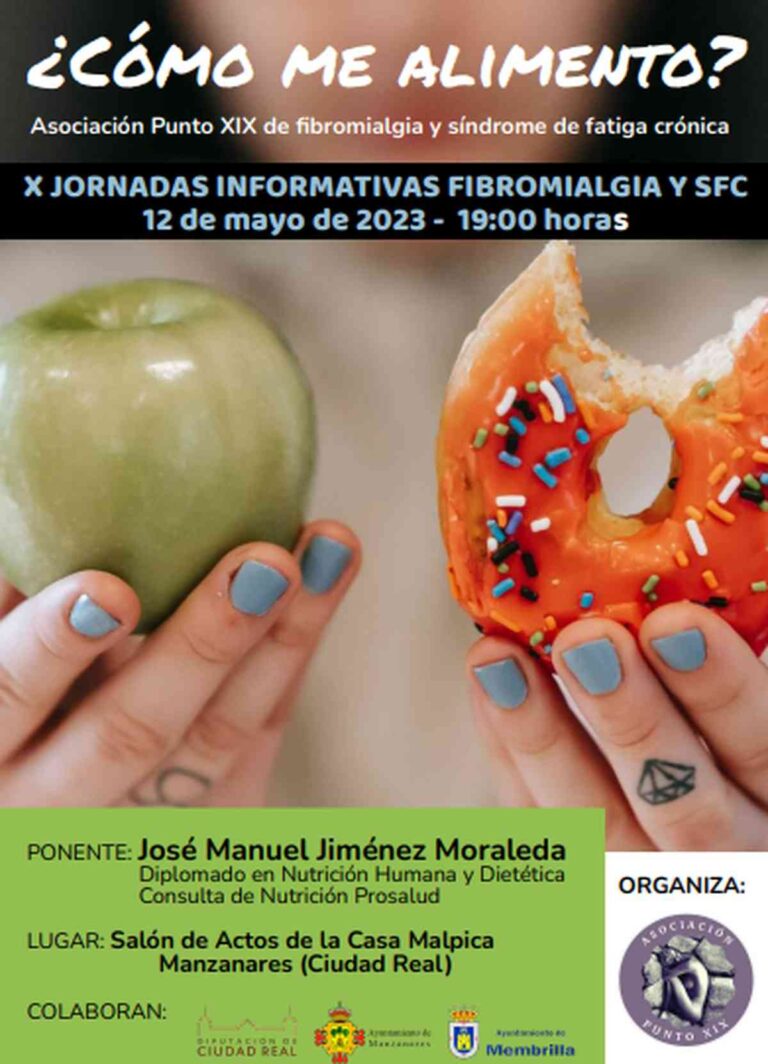 Ponencia ¿Cómo me alimento? con José Manuel Jiménez Moraleda el 12 de mayo en la Casa Malpica de Manzanares