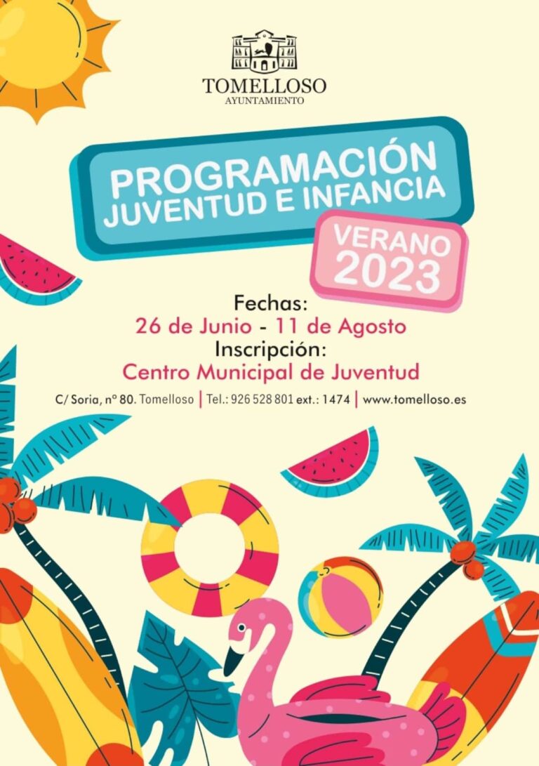 Abiertas las inscripciones al programa de verano Infancia y Juventud de Tomelloso desde hoy y hasta el martes 30 de mayo