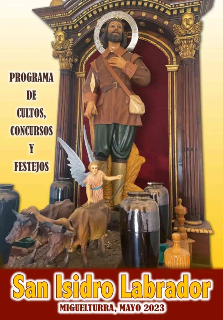 Programación de actos en honor a San Isidro Labrador que inicia mañana 10 de mayo hasta el domingo 14 de mayo en Miguelturra