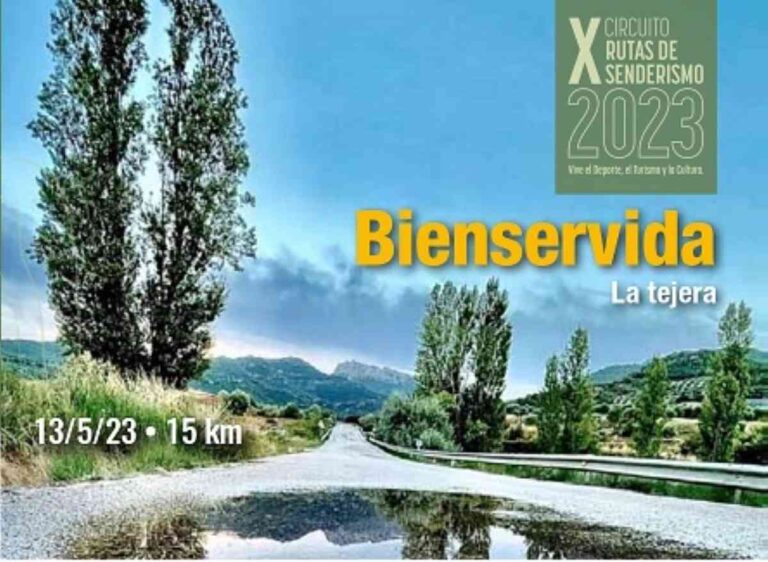 Ruta de senderismo Bienservida – La Tejera el 13 de mayo de la X Circuito Rutas de Senderismo 2023 de la Diputación de Albacete