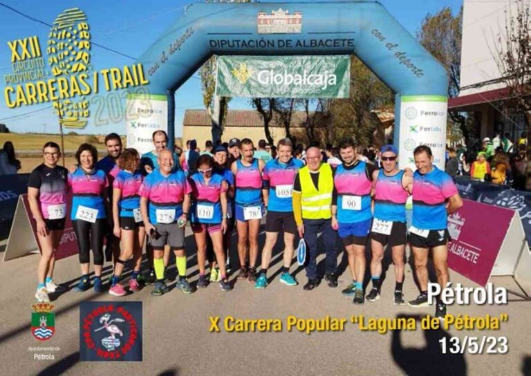 X Carrera Popular Laguna de Petróla el 13 de mayo en el XXII Circuito Provincial de Carreras Populares de Albacete
