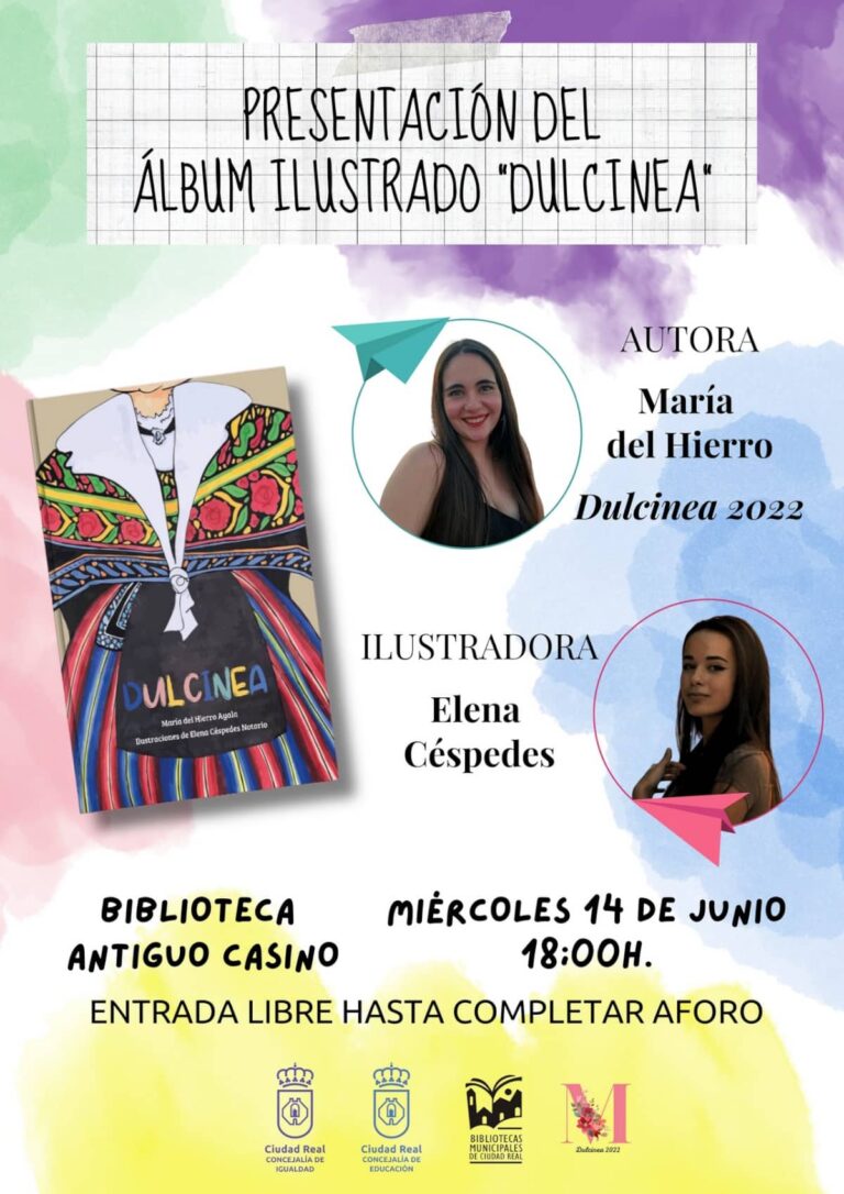 Presentarán el álbum ilustrado “Dulcinea” el 14 de junio en la biblioteca del Antiguo Casino de Ciudad Real -entrada libre-