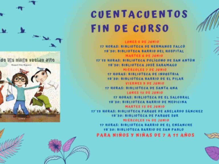 Cuentacuentos «Cuando las niñas vuelan alto» en las bibliotecas municipales de Albacete del  5 de junio al 14 de junio con entrada libre